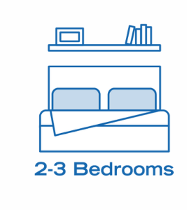 2-3 Bedrooms