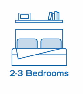 2-3 Bedrooms