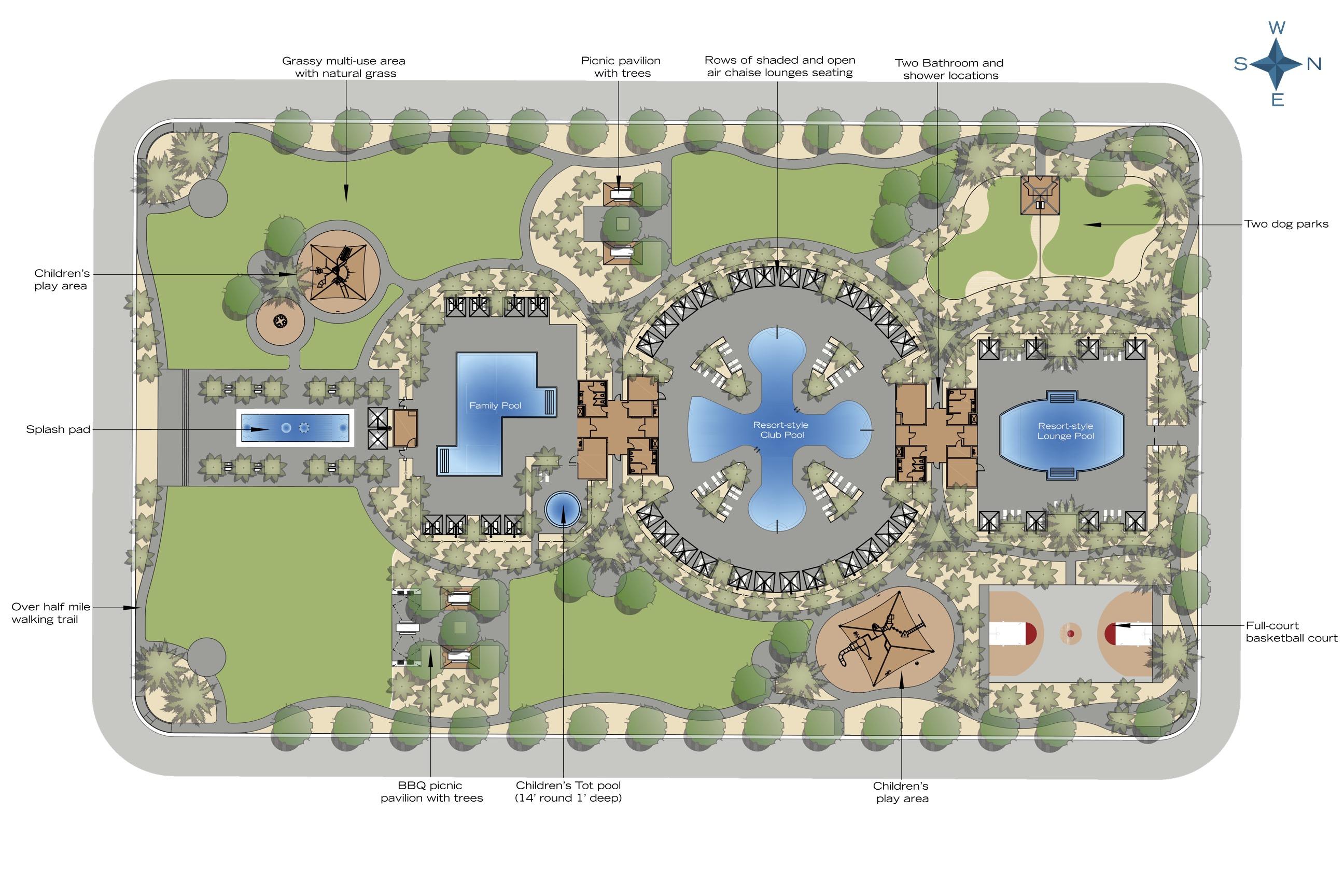 Watercolor by Touchstone Living is a gated community wit incredible, resort-style amenities. Pools, Parks, Playgrounds, Dog Parks, Par-Course, Full Court Basketball, Splash Pad
